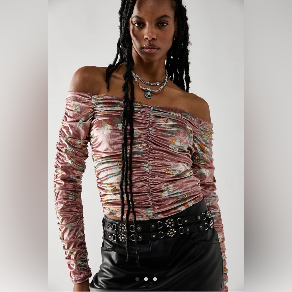 Free People Reina Top New Blush Combo